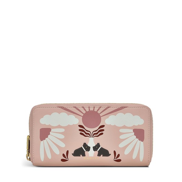 RADLEY LONDON Handbags - RADLEY‎ London Rising Sun Large Zip Around Wallet Prairie Pink Leather Women's